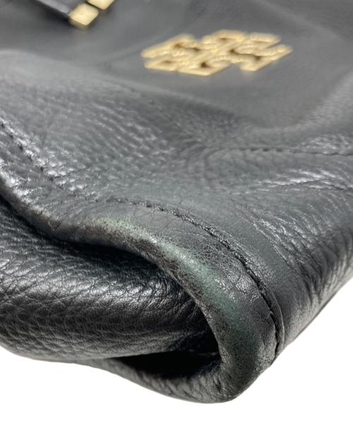 TORY BURCH（トリーバーチ）TORY BURCH (トリーバーチ) Britten ペブルオールレザーリュック ブラックの古着・服飾アイテム