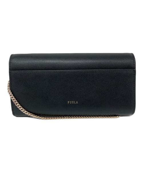FURLA（フルラ）FURLA (フルラ) METI CHAIN WALLET ブラックの古着・服飾アイテム