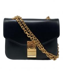 CELINE（セリーヌ）の古着「C スモールチェーンバッグ/ショルダーバッグ」｜ブラック