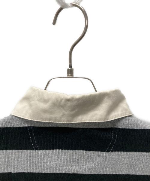 Vivienne Westwood RED LABEL（ヴィヴィアンウエストウッドレッドレーベル）Vivienne Westwood RED LABEL (ヴィヴィアンウエストウッドレッドレーベル) オーブ刺繍ボーダーポロシャツ グレー サイズ:SIZE 1の古着・服飾アイテム