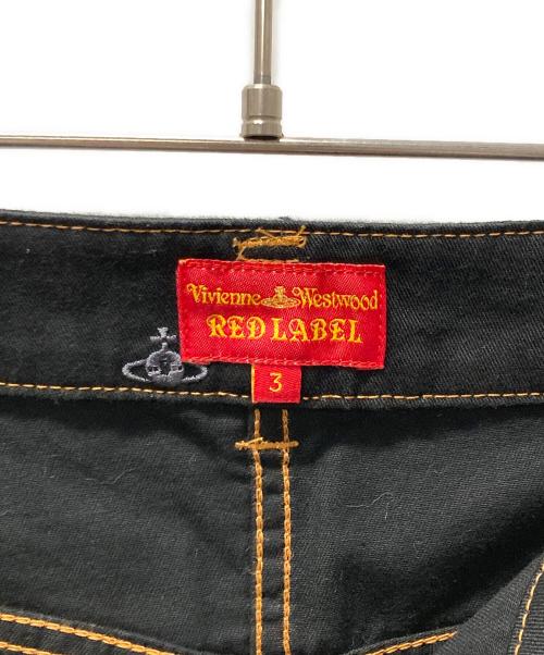Vivienne Westwood RED LABEL（ヴィヴィアンウエストウッドレッドレーベル）Vivienne Westwood RED LABEL (ヴィヴィアンウエストウッドレッドレーベル) オーブ刺繍スキニーデニムパンツ ブラック サイズ:3の古着・服飾アイテム
