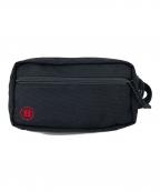BRIEFINGブリーフィング）の古着「STANDARD DOUBLE ZIP POUCH」｜ブラック