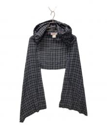 masu（エムエーエスユー）の古着「PLAID HOOD SCARF」｜グレー