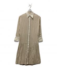 TODAYFUL（トゥデイフル）の古着「Dot Shirts Dress」｜ベージュ