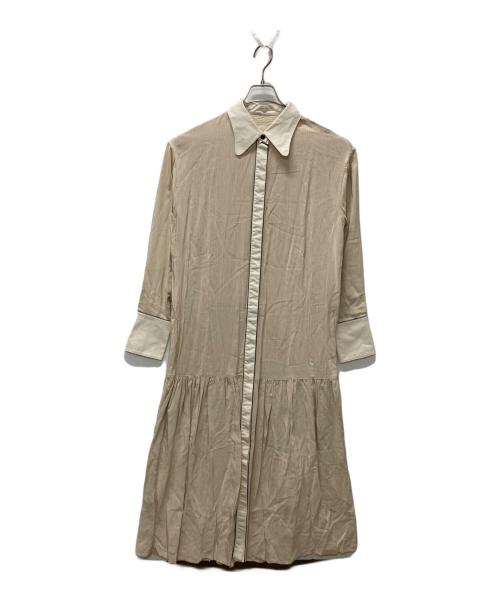 TODAYFUL（トゥデイフル）TODAYFUL (トゥデイフル) Dot Shirts Dress ベージュ サイズ:38の古着・服飾アイテム