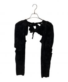 COMME des GARCONS（コムデギャルソン）の古着「ベロアアームカバー」｜ブラック