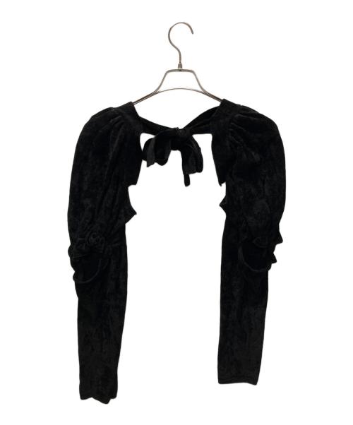 COMME des GARCONS（コムデギャルソン）COMME des GARCONS (コムデギャルソン) ベロアアームカバー ブラック サイズ:Sの古着・服飾アイテム