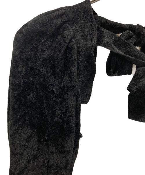 COMME des GARCONS（コムデギャルソン）COMME des GARCONS (コムデギャルソン) ベロアアームカバー ブラック サイズ:Sの古着・服飾アイテム