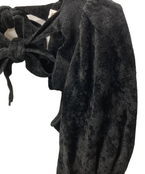 COMME des GARCONS（コムデギャルソン）COMME des GARCONS (コムデギャルソン) ベロアアームカバー ブラック サイズ:Sの古着・服飾アイテム