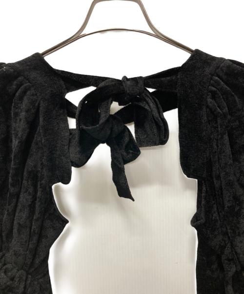 COMME des GARCONS（コムデギャルソン）COMME des GARCONS (コムデギャルソン) ベロアアームカバー ブラック サイズ:Sの古着・服飾アイテム