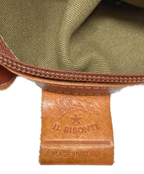 IL BISONTE（イル ビゾンテ）IL BISONTE (イル ビゾンテ) トートバッグ カーキ×ブラウンの古着・服飾アイテム