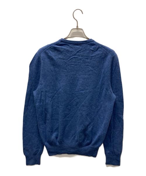 POLO RALPH LAUREN（ポロ・ラルフローレン）POLO RALPH LAUREN (ポロ・ラルフローレン) クルーネックニット ブルー サイズ:Lの古着・服飾アイテム