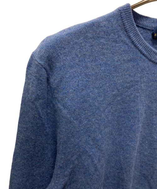 POLO RALPH LAUREN（ポロ・ラルフローレン）POLO RALPH LAUREN (ポロ・ラルフローレン) クルーネックニット ブルー サイズ:Lの古着・服飾アイテム