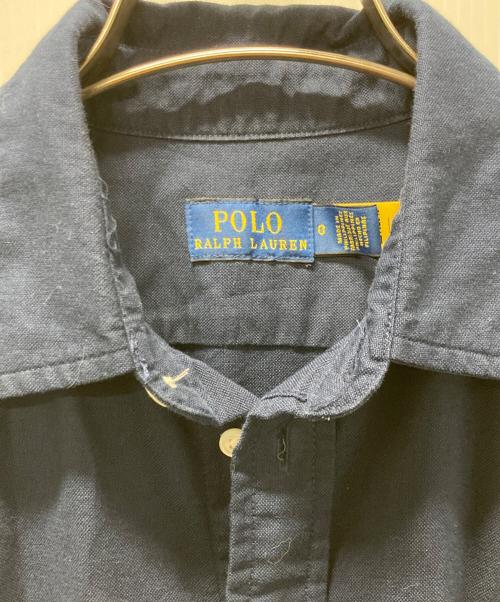 POLO RALPH LAUREN（ポロ・ラルフローレン）POLO RALPH LAUREN (ポロ・ラルフローレン) 半袖シャツワンピース ネイビーの古着・服飾アイテム