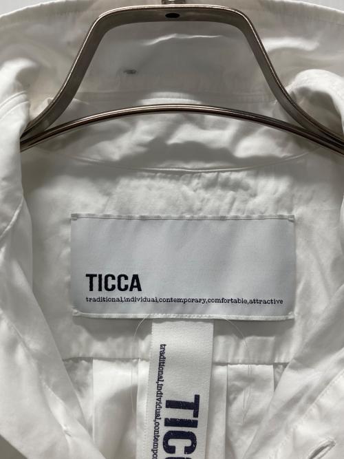 ticca（ティッカ）TICCA (ティッカ) スクエアビッグシャツ ホワイト サイズ:2の古着・服飾アイテム
