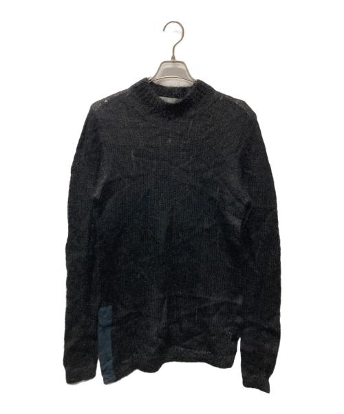 MCQ（マックキュー）MCQ (マックキュー) サイドジップモヘア混ニット ブラック サイズ:Mの古着・服飾アイテム