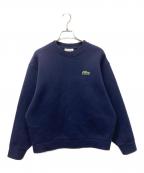 LACOSTEラコステ）の古着「ボーイフレンド クルーネック スウェット プルオーバー トレーナー」｜ネイビー