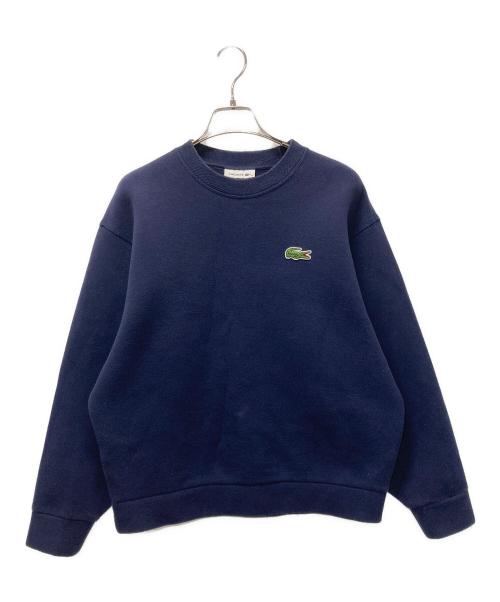 LACOSTE（ラコステ）LACOSTE (ラコステ) ボーイフレンド クルーネック スウェット プルオーバー トレーナー ネイビー サイズ:不明の古着・服飾アイテム