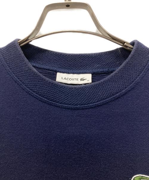 LACOSTE（ラコステ）LACOSTE (ラコステ) ボーイフレンド クルーネック スウェット プルオーバー トレーナー ネイビー サイズ:不明の古着・服飾アイテム
