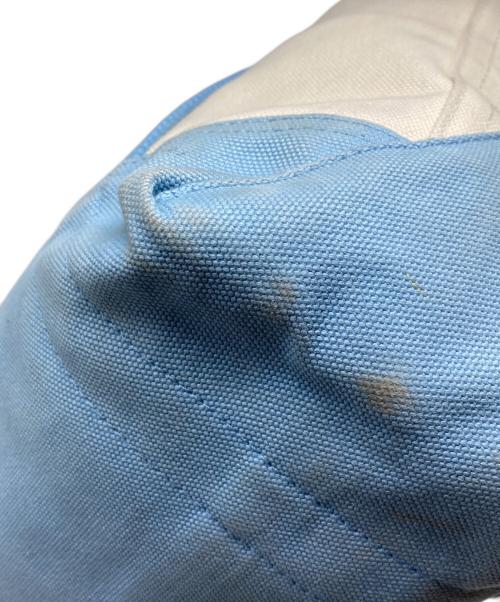 POLO RALPH LAUREN（ポロ・ラルフローレン）POLO RALPH LAUREN (ポロ・ラルフローレン) ポロベア キャンバススモールトートバッグ スカイブルー×アイボリーの古着・服飾アイテム