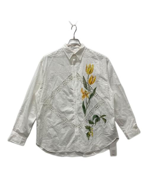 TOLIGHT（トライト）TOLIGHT (トライト) vintage lace big shirts/花柄レースシャツ ホワイト サイズ:FREEの古着・服飾アイテム