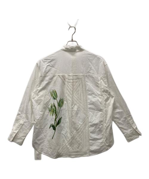 TOLIGHT（トライト）TOLIGHT (トライト) vintage lace big shirts/花柄レースシャツ ホワイト サイズ:FREEの古着・服飾アイテム