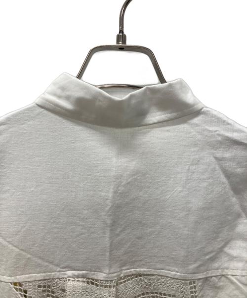 TOLIGHT（トライト）TOLIGHT (トライト) vintage lace big shirts/花柄レースシャツ ホワイト サイズ:FREEの古着・服飾アイテム