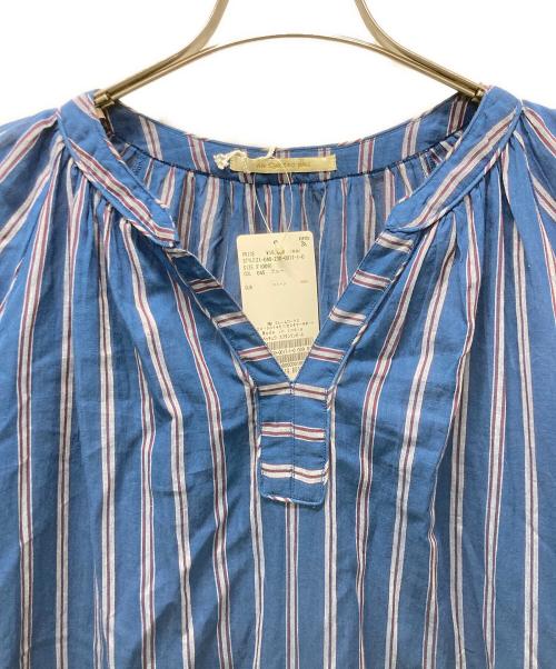 ne quittez pas（ヌキテパ）ne quittez pas (ヌキテパ) ストライプワンピース ブルー サイズ:F 未使用品の古着・服飾アイテム