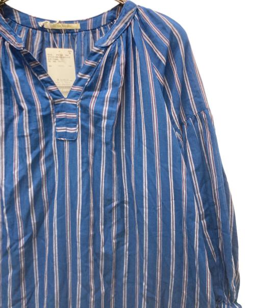ne quittez pas（ヌキテパ）ne quittez pas (ヌキテパ) ストライプワンピース ブルー サイズ:F 未使用品の古着・服飾アイテム