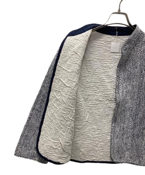 iroiro（イロイロ）iroiro (イロイロ) 刺し子バンドカラーショートジャケット ホワイト サイズ:不明の古着・服飾アイテム
