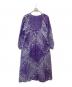 sara mallika (サラマリカ) Cotton Lurex Scarf Print Dress パープル サイズ:L：13000円