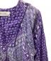 中古・古着 sara mallika (サラマリカ) Cotton Lurex Scarf Print Dress パープル サイズ:L：13000円