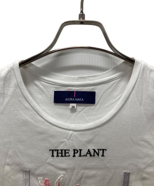 AKIRA NAKA（アキラナカ）AKIRA NAKA (アキラナカ) PLANT刺繍Ｔシャツ ホワイト サイズ:38の古着・服飾アイテム
