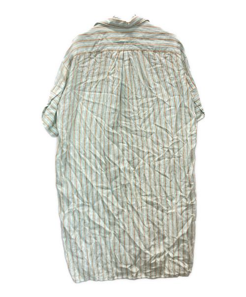 ticca（ティッカ）TICCA (ティッカ) リネン スキッパー ロング シャツ ワンピース グリーン サイズ:Fの古着・服飾アイテム