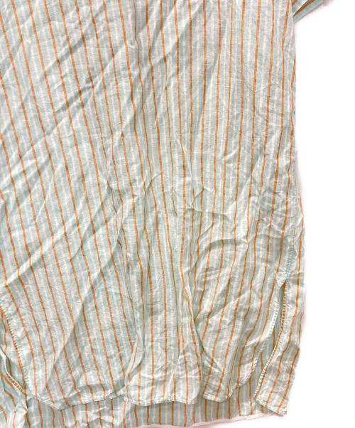 ticca（ティッカ）TICCA (ティッカ) リネン スキッパー ロング シャツ ワンピース グリーン サイズ:Fの古着・服飾アイテム