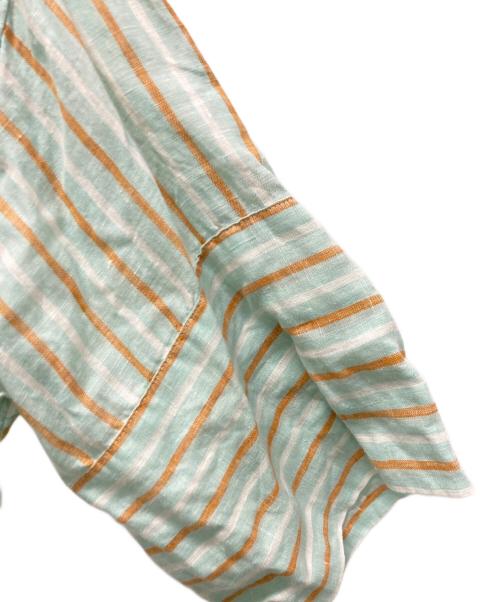 ticca（ティッカ）TICCA (ティッカ) リネン スキッパー ロング シャツ ワンピース グリーン サイズ:Fの古着・服飾アイテム