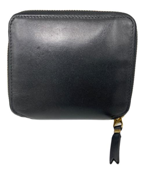 COMME des GARCONS（コムデギャルソン）COMME des GARCONS (コムデギャルソン) ラウンドファスナー2つ折り財布 ブラックの古着・服飾アイテム