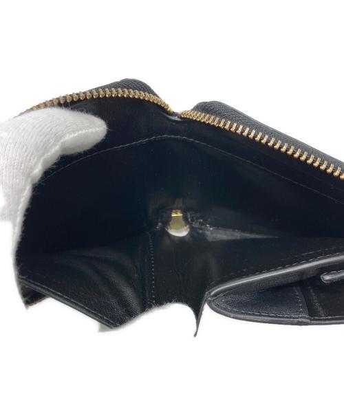 COMME des GARCONS（コムデギャルソン）COMME des GARCONS (コムデギャルソン) ラウンドファスナー2つ折り財布 ブラックの古着・服飾アイテム