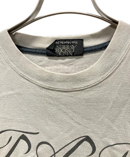 TAR COMMUNICATIONS（ター・コミュニケーションズ）TAR COMMUNICATIONS (ター・コミュニケーションズ) GOODENOUGH コラボプリントTシャツ グレー サイズ:Mの古着・服飾アイテム