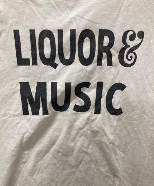 NUMBER (N)INE（ナンバーナイン）NUMBER (N)INE (ナンバーナイン) LIQUOR & MUSIC復刻Ｔ ホワイト サイズ:Lの古着・服飾アイテム