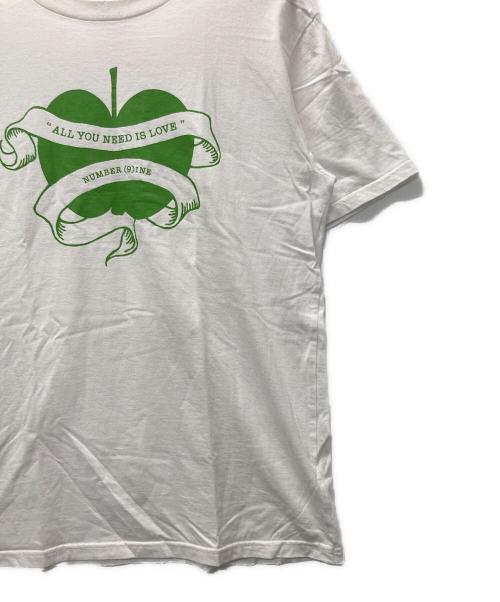 NUMBER (N)INE（ナンバーナイン）NUMBER (N)INE (ナンバーナイン) プリントTシャツ ホワイト サイズ:3の古着・服飾アイテム