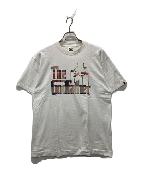 THE GODFATHER（ゴッドファーザー）THE GODFATHER (ゴッドファーザー) A BATHING APE (アベイシングエイプ) ラブジェネチェッ プリントＴシャツ ホワイト サイズ:Lの古着・服飾アイテム