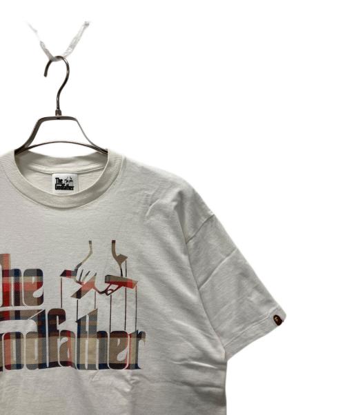 THE GODFATHER（ゴッドファーザー）THE GODFATHER (ゴッドファーザー) A BATHING APE (アベイシングエイプ) ラブジェネチェッ プリントＴシャツ ホワイト サイズ:Lの古着・服飾アイテム