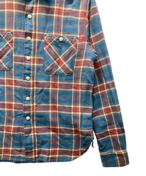 POLO RALPH LAUREN（ポロ・ラルフローレン）POLO RALPH LAUREN (ポロ・ラルフローレン) チェックフランネルシャツ ブルー×レッド サイズ:Sの古着・服飾アイテム