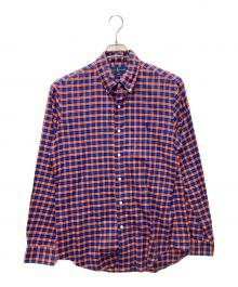 RALPH LAUREN（ラルフローレン）の古着「チェックシャツ」｜オレンジ×ブルー