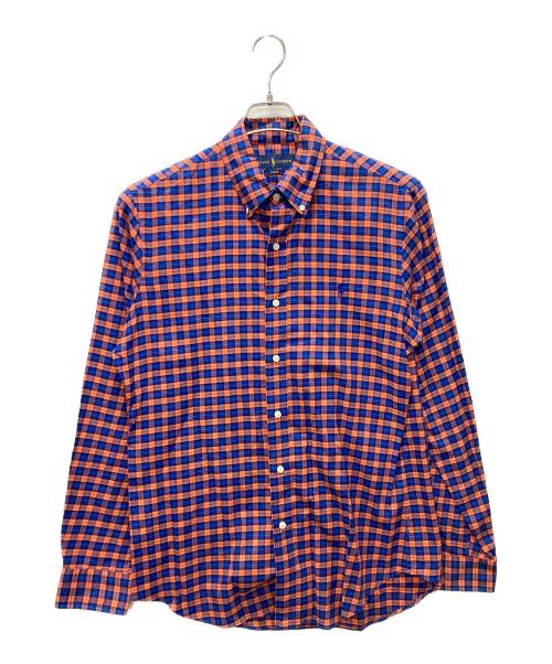 RALPH LAUREN（ラルフローレン）RALPH LAUREN (ラルフローレン) チェックシャツ オレンジ×ブルー サイズ:Mの古着・服飾アイテム