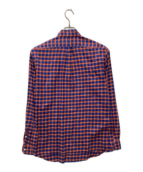 RALPH LAUREN（ラルフローレン）RALPH LAUREN (ラルフローレン) チェックシャツ オレンジ×ブルー サイズ:Mの古着・服飾アイテム