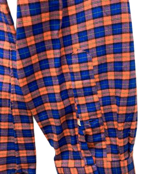 RALPH LAUREN（ラルフローレン）RALPH LAUREN (ラルフローレン) チェックシャツ オレンジ×ブルー サイズ:Mの古着・服飾アイテム