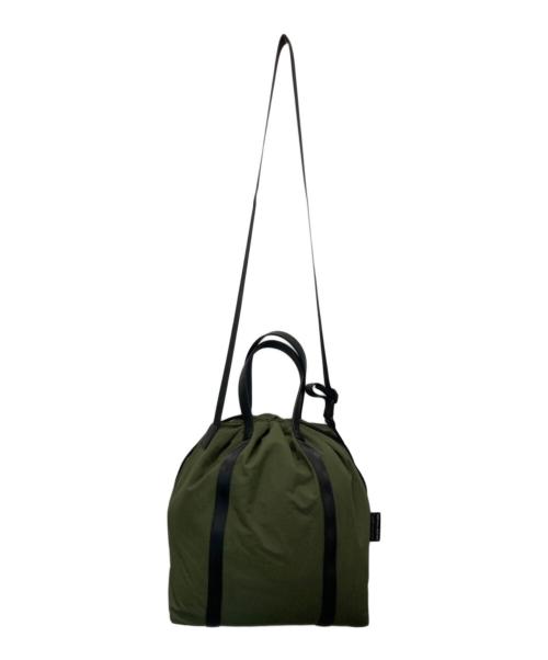 ZERO HALLIBURTON（ゼロ ハリバートン）ZERO HALLIBURTON (ゼロ ハリバートン) ZH-FIELD KM Edition 2 WAY Drawstring Tote Bag オリーブの古着・服飾アイテム
