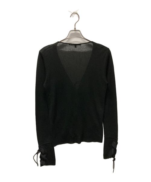 GUCCI（グッチ）GUCCI (グッチ) シルクコットンカーディガン ブラック サイズ:Sの古着・服飾アイテム